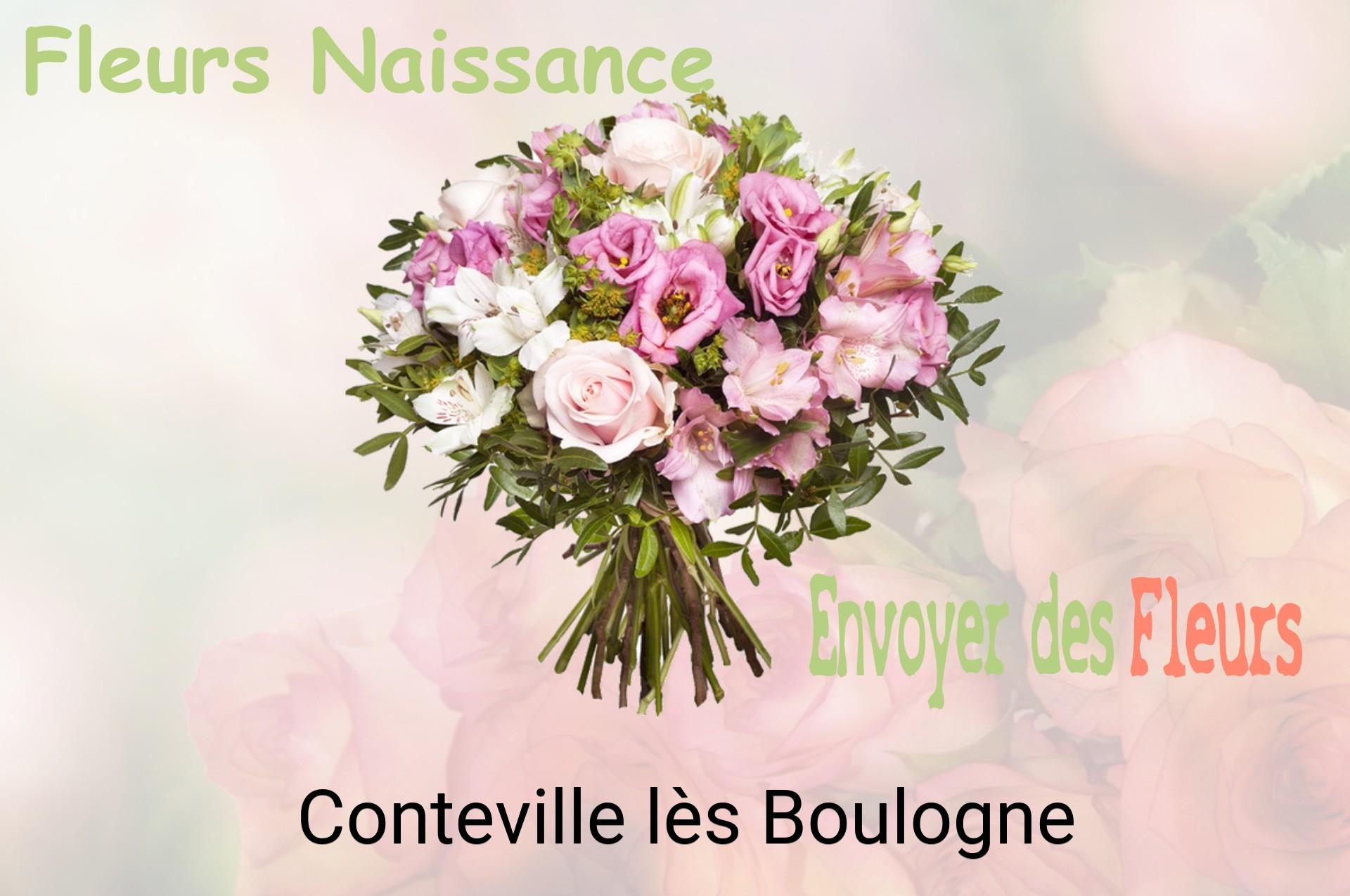 Bouquet de fleurs de naissance livré à Conteville-lès-Boulogne
