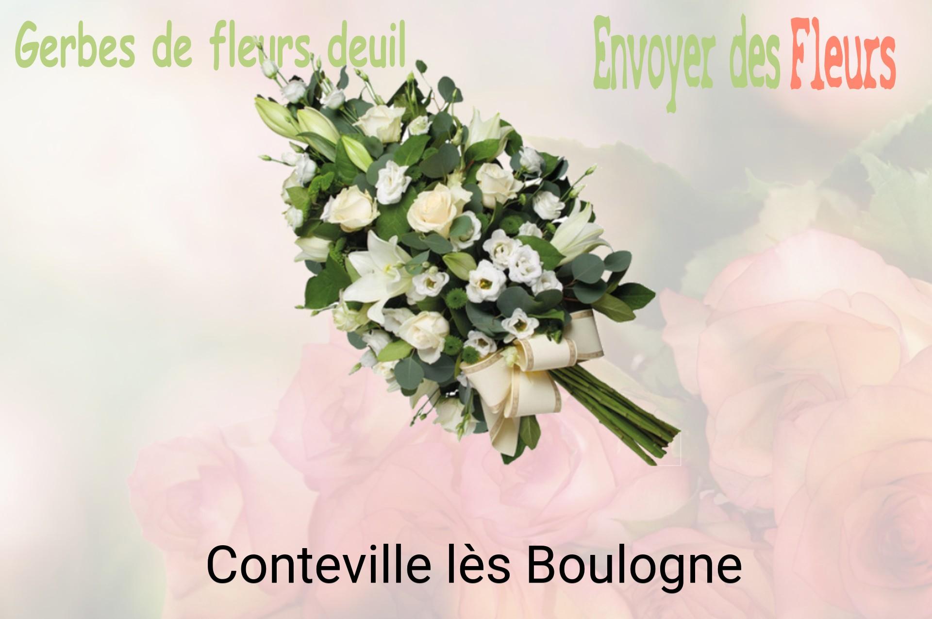 Gerbe de fleurs de deuil livrée à Conteville-lès-Boulogne